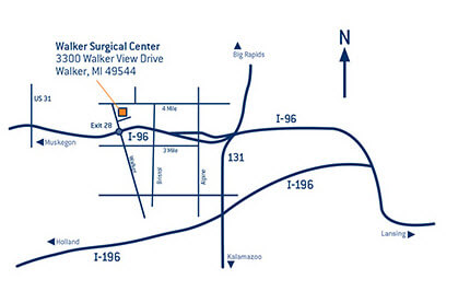 Walker Surgical Center map